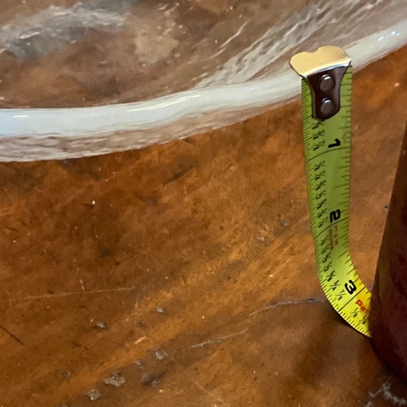 Unique Hand Blown Glass Serving Bowl - Picture 7 of 9